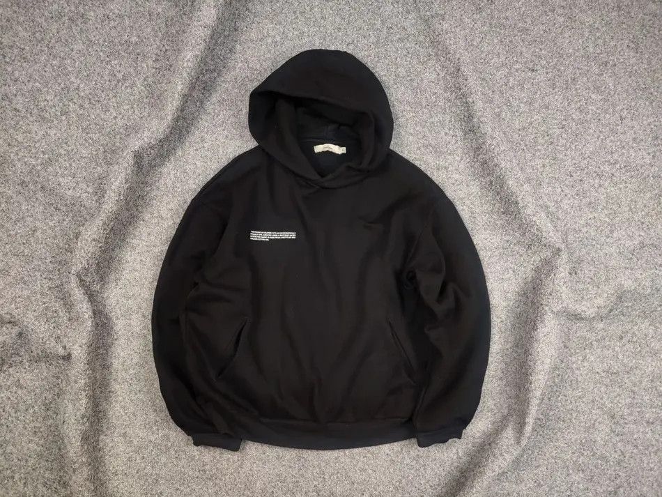 Pangaia Pangaia Design Organic Oversize Unisex Black Logo Hoodie Size US XS / EU 42 / 0 - 1 Thumbnail