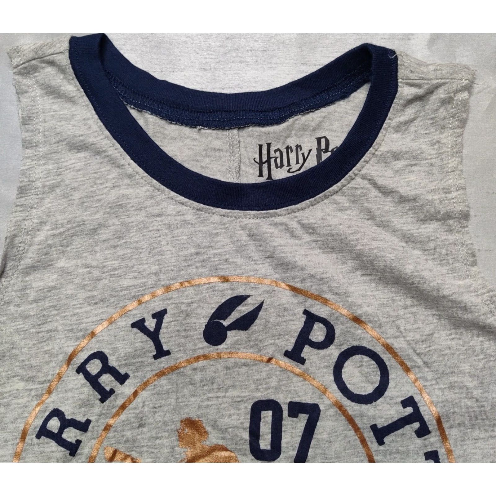 Vintage HARRY POTTER GRYFFINDOR Quidditch SEEKER Women Small Gray Sleepwear Tank NEW Size ONE SIZE - 4 Thumbnail