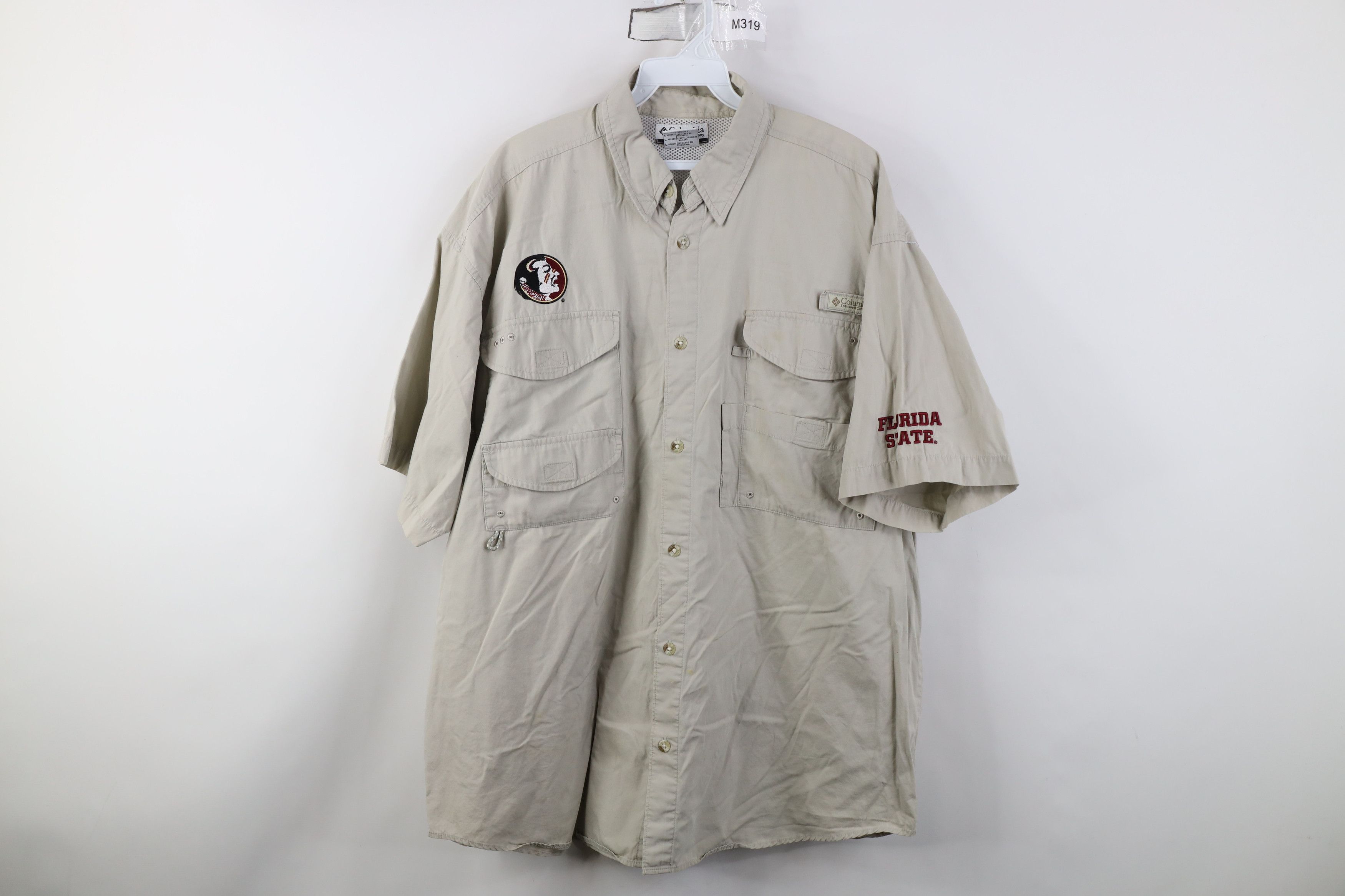 Columbia Columbia PFG Florida State University Button Shirt Beige Size US L / EU 52-54 / 3 - 1 Thumbnail