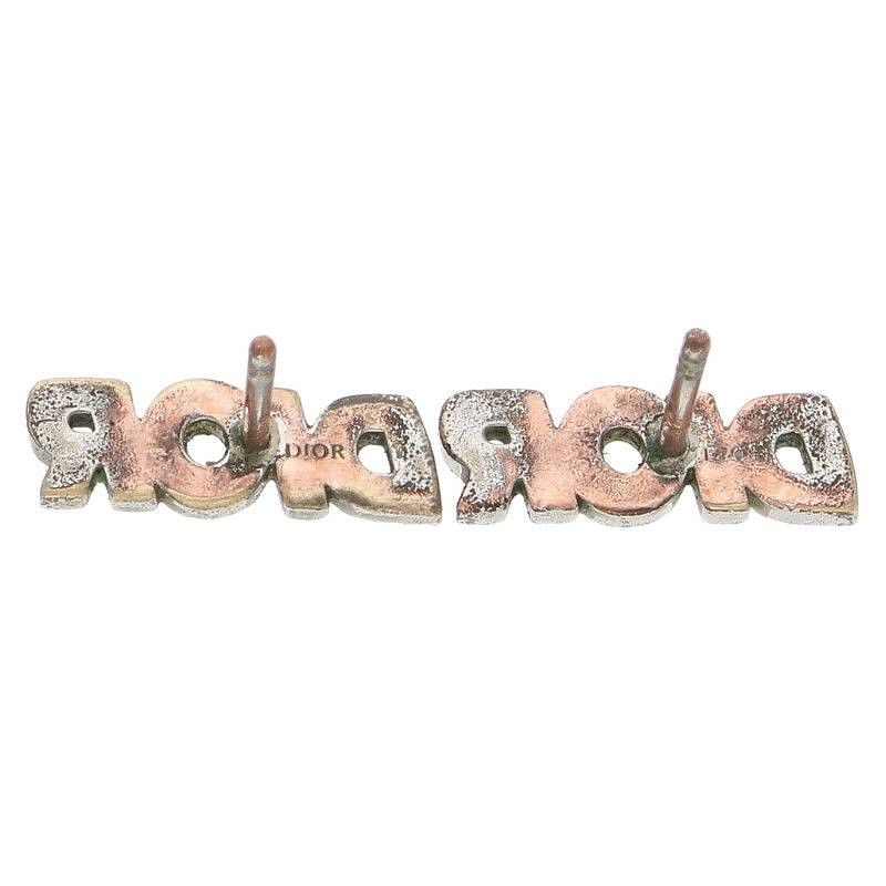 Rhinestone Logo Earrings