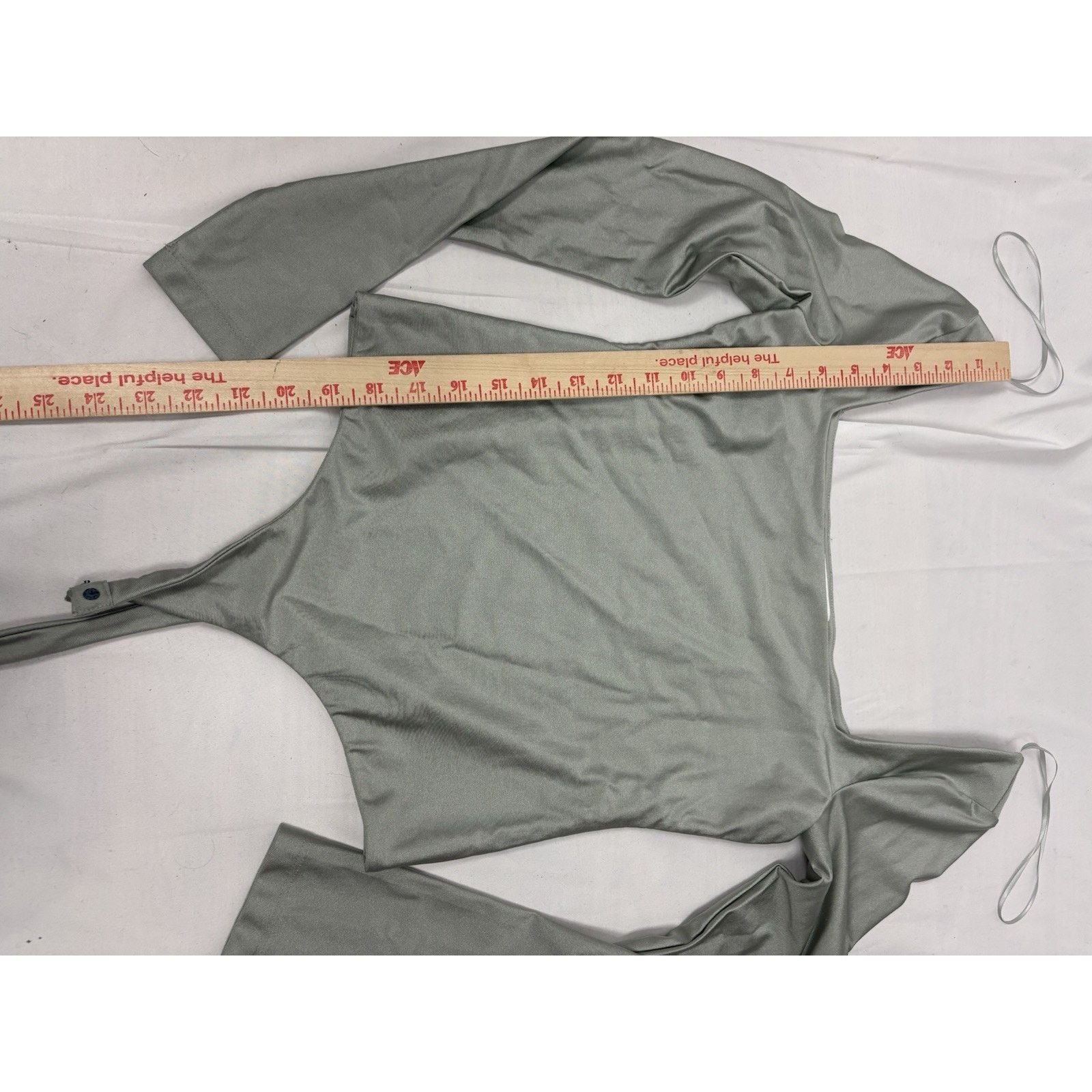 Other Elodie Mint Shimmer Square Neck Long Sleeve Bodysuit Size S Size S / US 4 / IT 40 - 7 Thumbnail