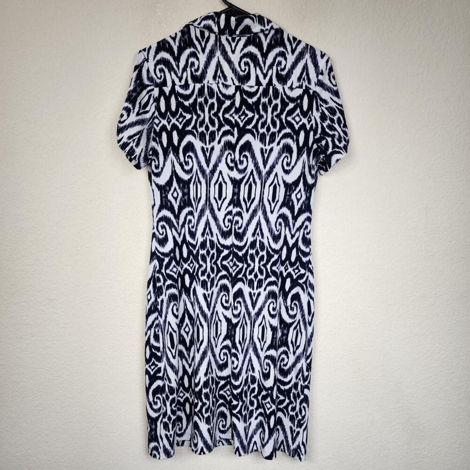 Other Size 8 Enfocus Damask Brocade Blue White Dress Size M / US 6-8 / IT 42-44 - 4 Thumbnail
