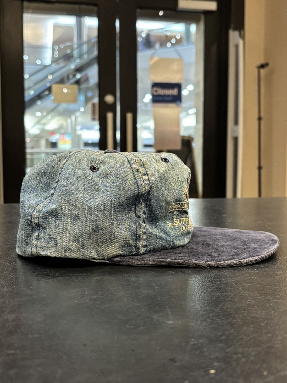 Polo Ralph Lauren Polo Ralph Lauren Denim Sportsman Hat Size ONE SIZE - 3 Thumbnail