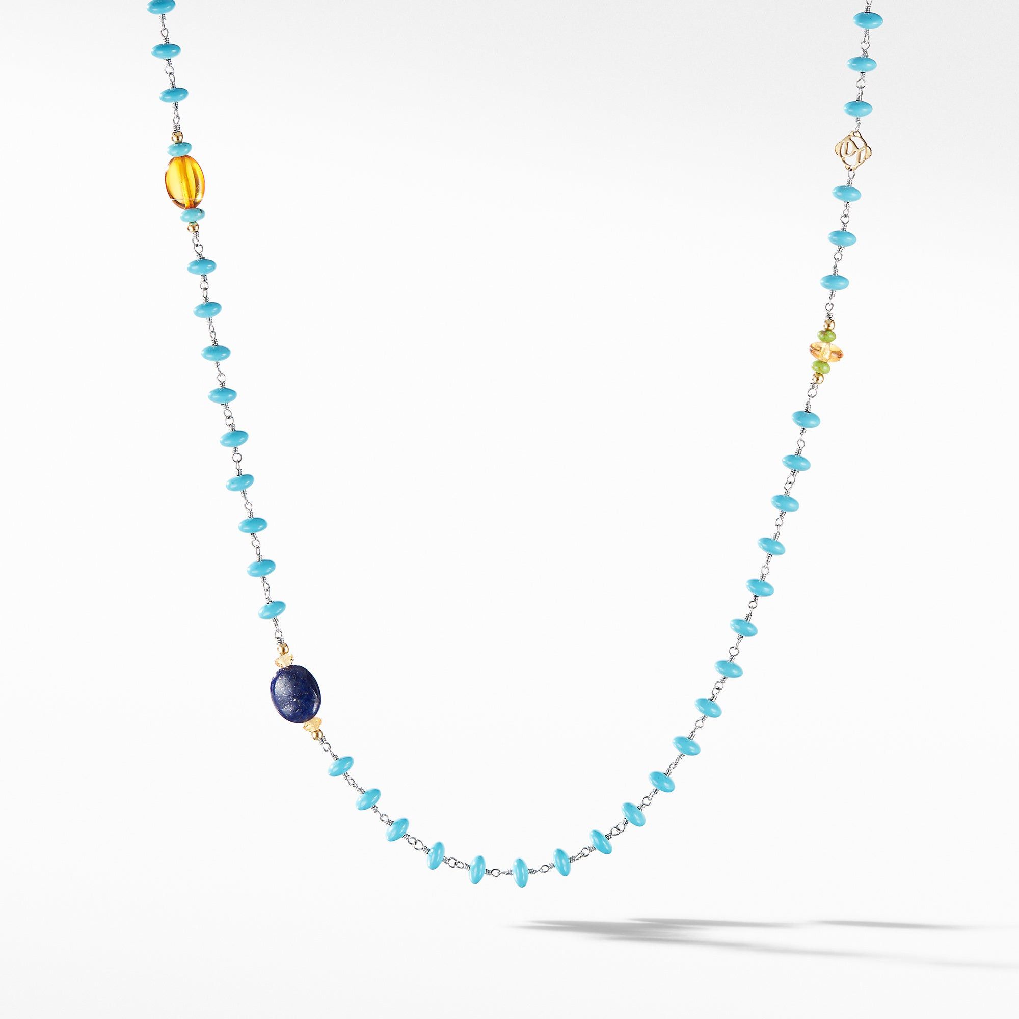 David Yurman o1w1db10525 N14788 Necklace with Turquoise and 18K Gold Size ONE SIZE - 1 Preview