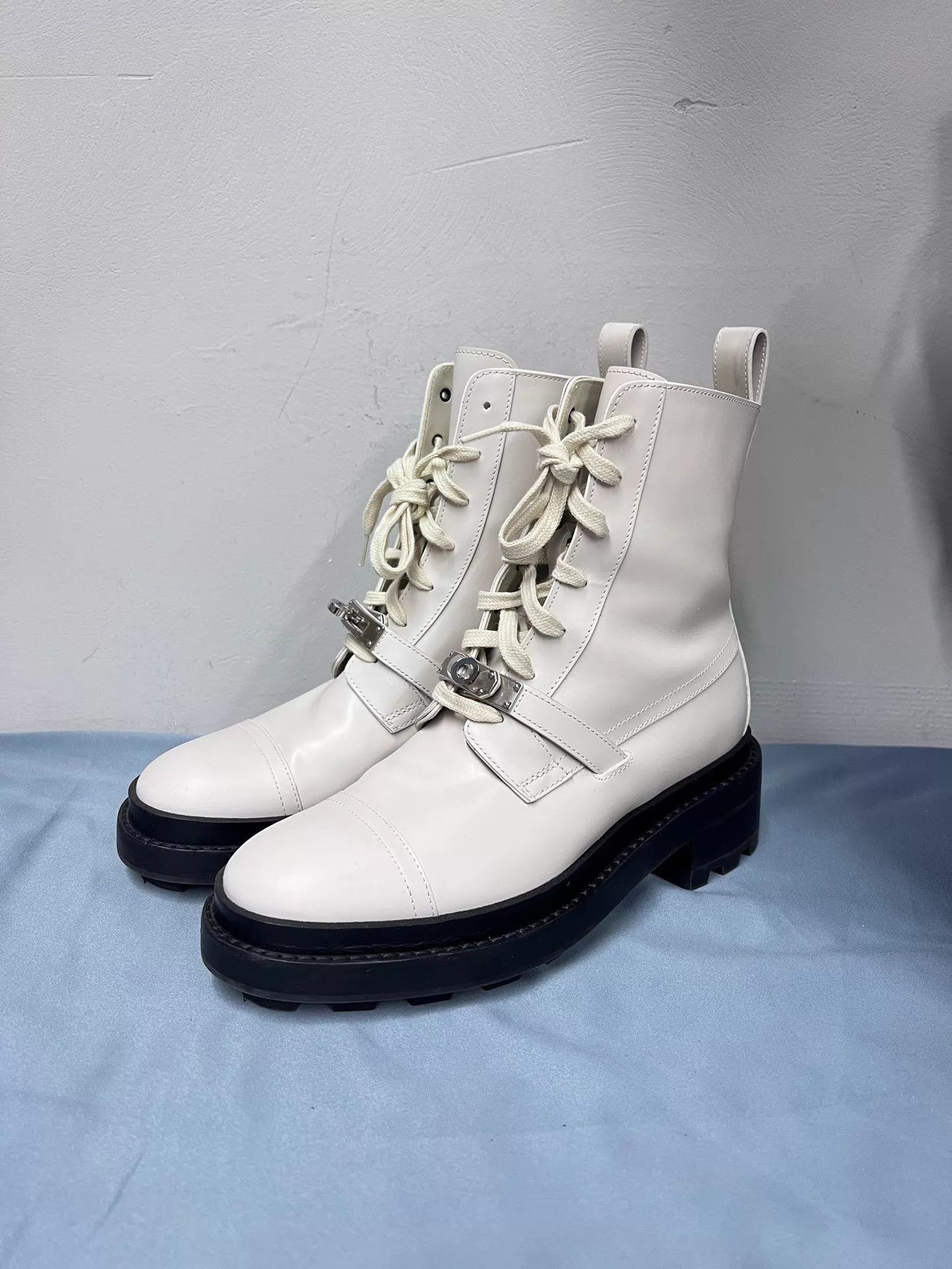 Hermes HERMES Funk Kelly Buckle Short Boots 36 1W,NearNew Size US 5.5 / IT 35.5 - 1 Thumbnail