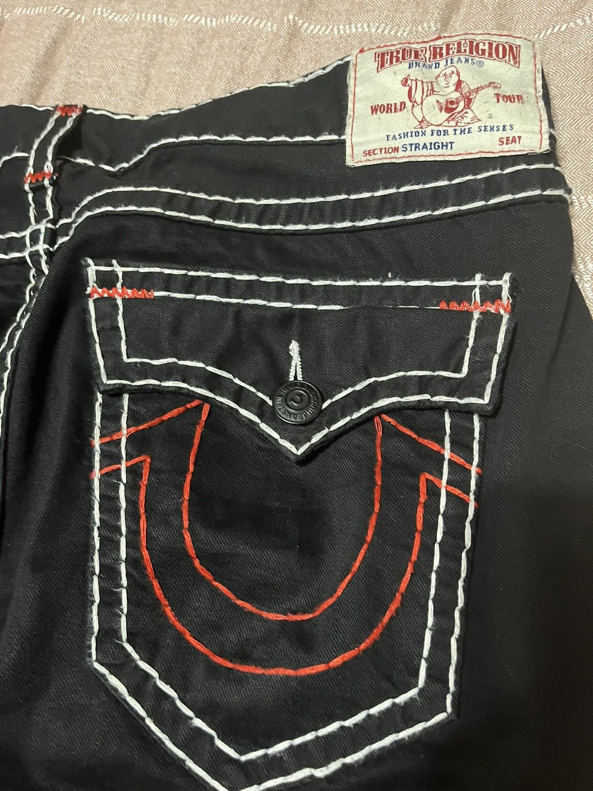 True Religion true religion super t vamp red and white stitch Size US 44 / EU 60 - 3 Thumbnail