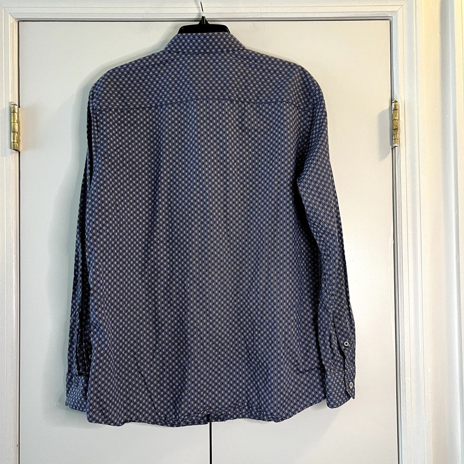 Johnston & Murphy Johnston & Murphy printed shirt size M blue burgundy Size US M / EU 48-50 / 2 - 4 Thumbnail