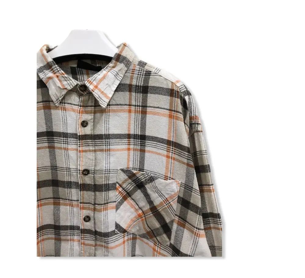 Vintage Vintage Okay Plaid Tartan Flannel Shirt 👕 Size US XL / EU 56 / 4 - 2 Thumbnail