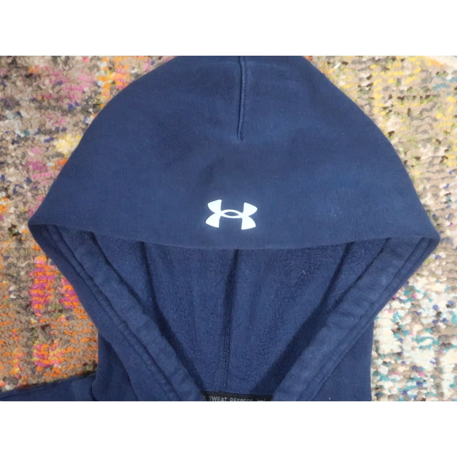 Under Armour Under Armour Iron Paradise Sleeveless Hoodie Men's Small Blue Logo Graphic Fleece Pullover Sports, Lightweight, Breathable, Stretch, Regular Fit Size US S / EU 44-46 / 1 - 4 Thumbnail