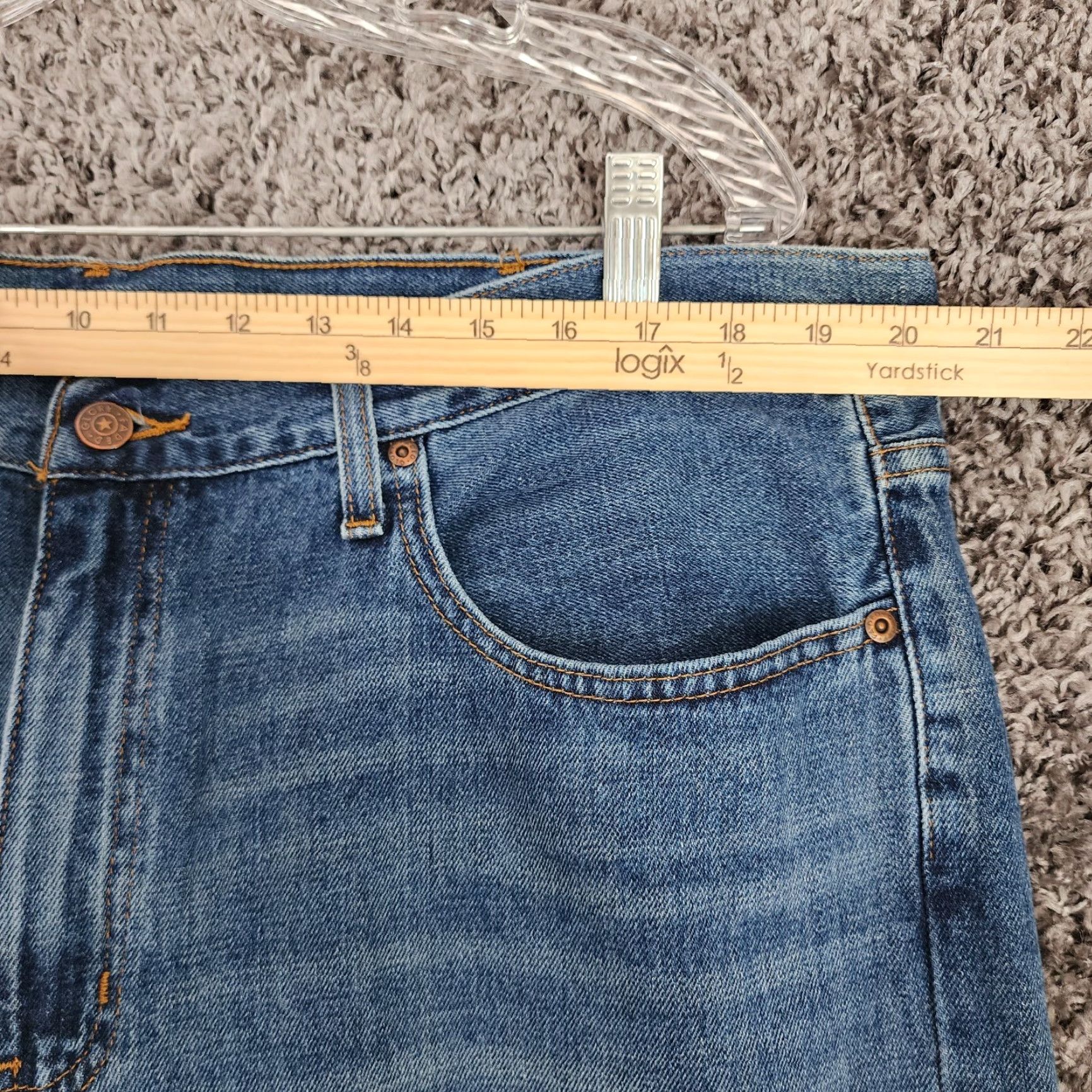 Faded Glory Faded Glory Straight Fit Jeans Mens 40x30 Blue Regular Size US 40 / EU 56 - 3 Thumbnail