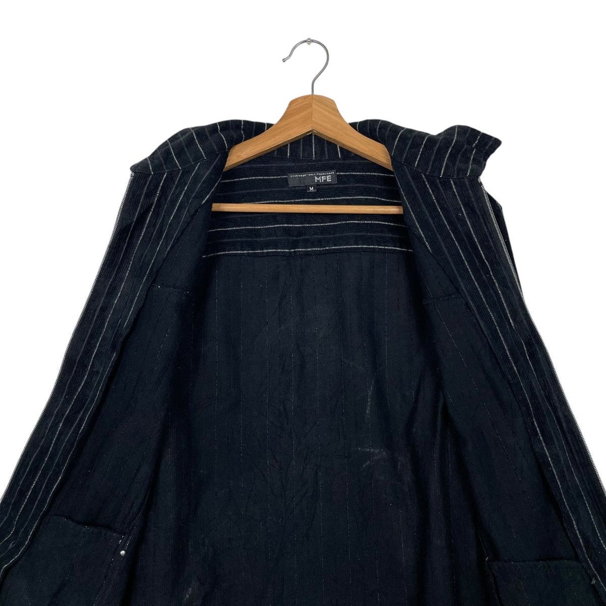 Japanese Brand Japanese Brand MFE Stripe Zipper Jacket Size US M / EU 48-50 / 2 - 12 Thumbnail