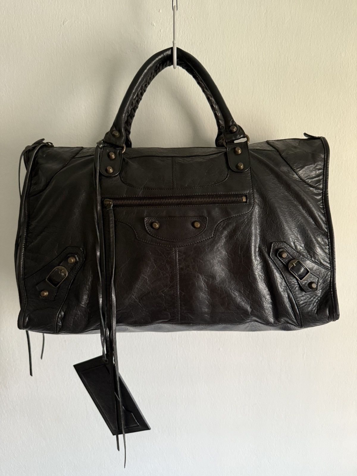 2000s Balenciaga Work Bag Lambskin Leather