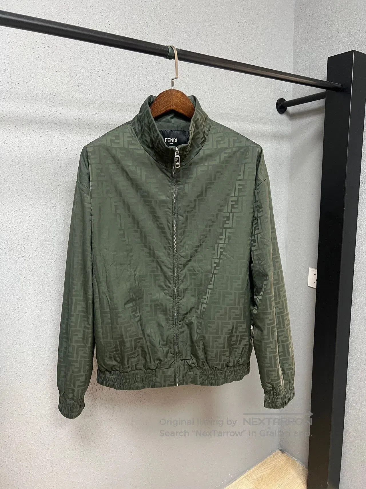 Fendi Fendi Military Green All-Over Print Jacket. Size US L / EU 52-54 / 3 - 1 Thumbnail