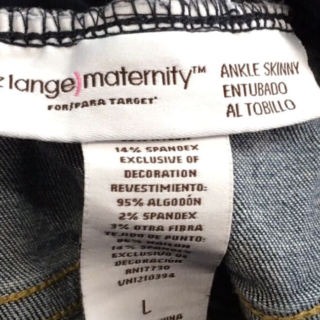 Vintage Womens Liz Lange Blue Maternity Jeans L 36X26 Size 36" / US 14 / IT 50 - 6 Thumbnail