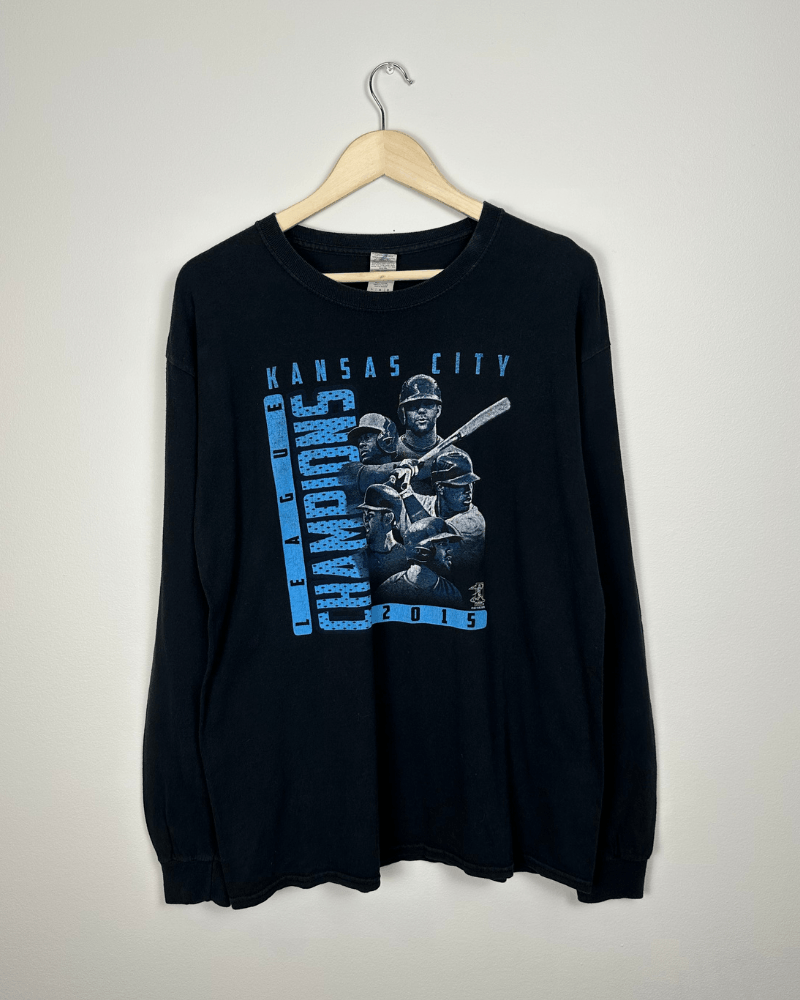 Gildan × MLB Kansas City Royals 2015 MLB Champions Long Sleeve - Large Size US L / EU 52-54 / 3 - 5 Thumbnail