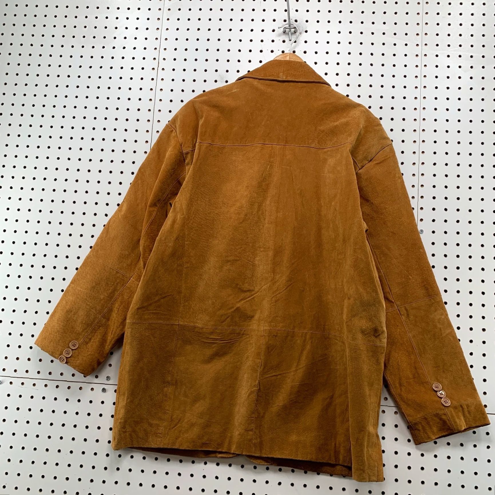 Haband Haband Executive Division Suede Blazer Jacket Mens Large Brown Sports Coat Size 42R - 3 Thumbnail