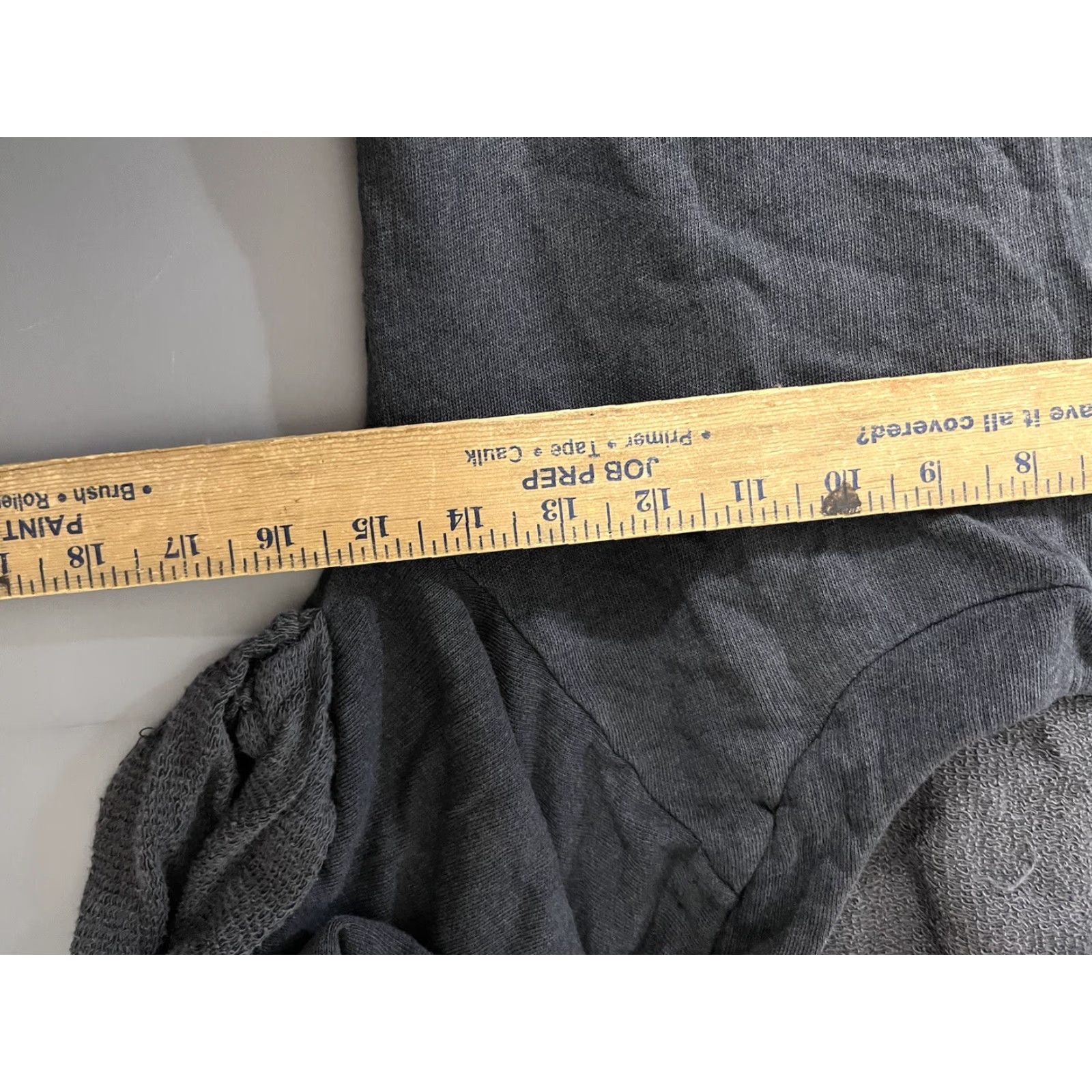 Armani Exchange VINTAGE A/X ARMANI EXCHANGE Cotton Dress Shirt Mini Cap Sleeve Tie Back Embellished Gray S Small Womens Size 28" / US 6 / IT 42 - 4 Thumbnail