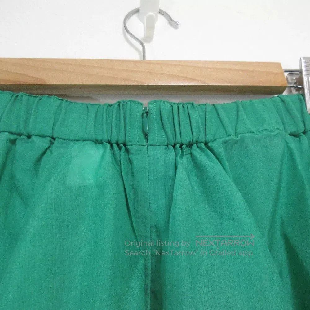 Other Elegant Green Silk Midi Skirt. Size 26" / US 2 / IT 38 - 4 Thumbnail