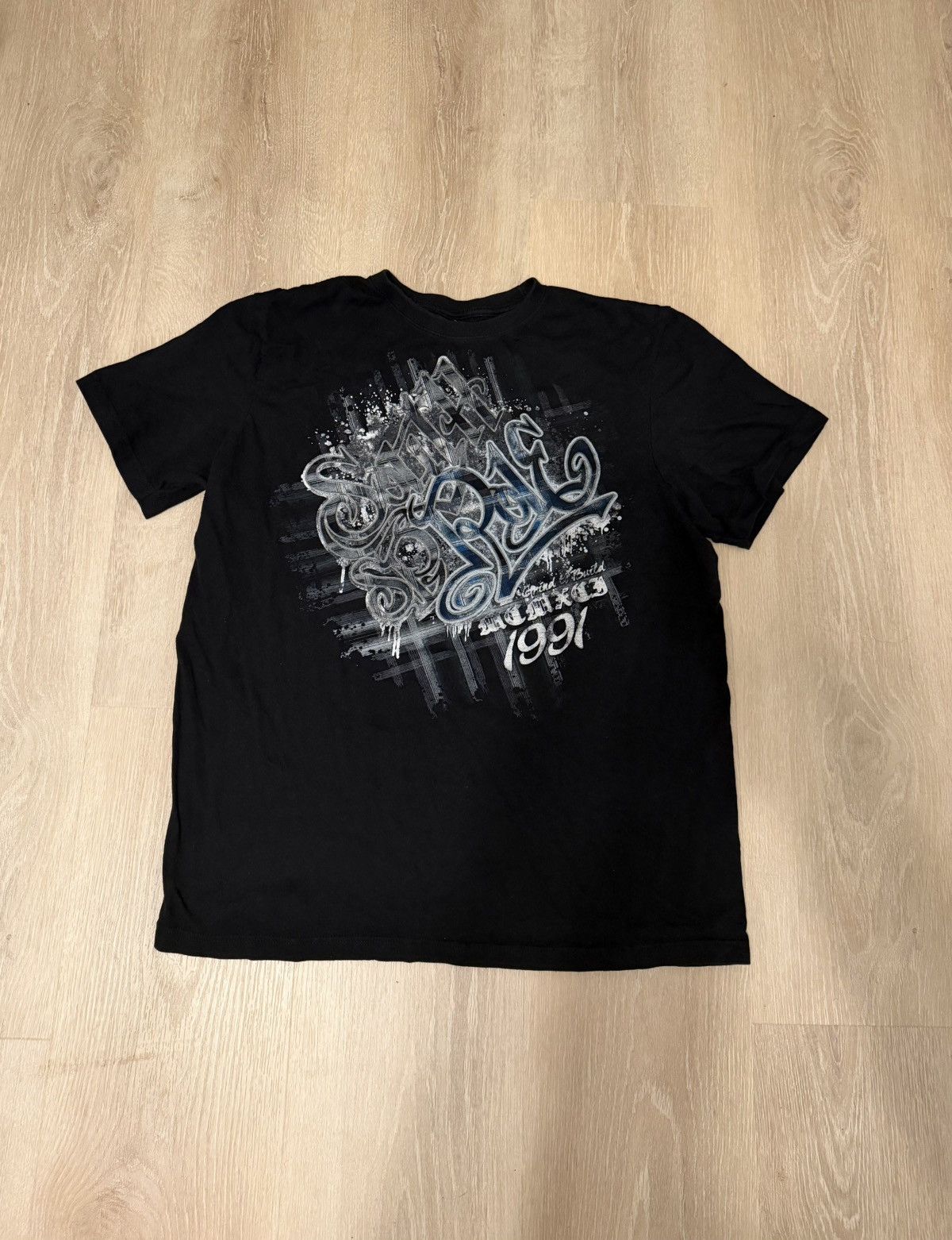 Southpole Vintage Street Style Graphic Tee Black T-Shirt 1991 Design Size US XL / EU 56 / 4 - 1 Thumbnail