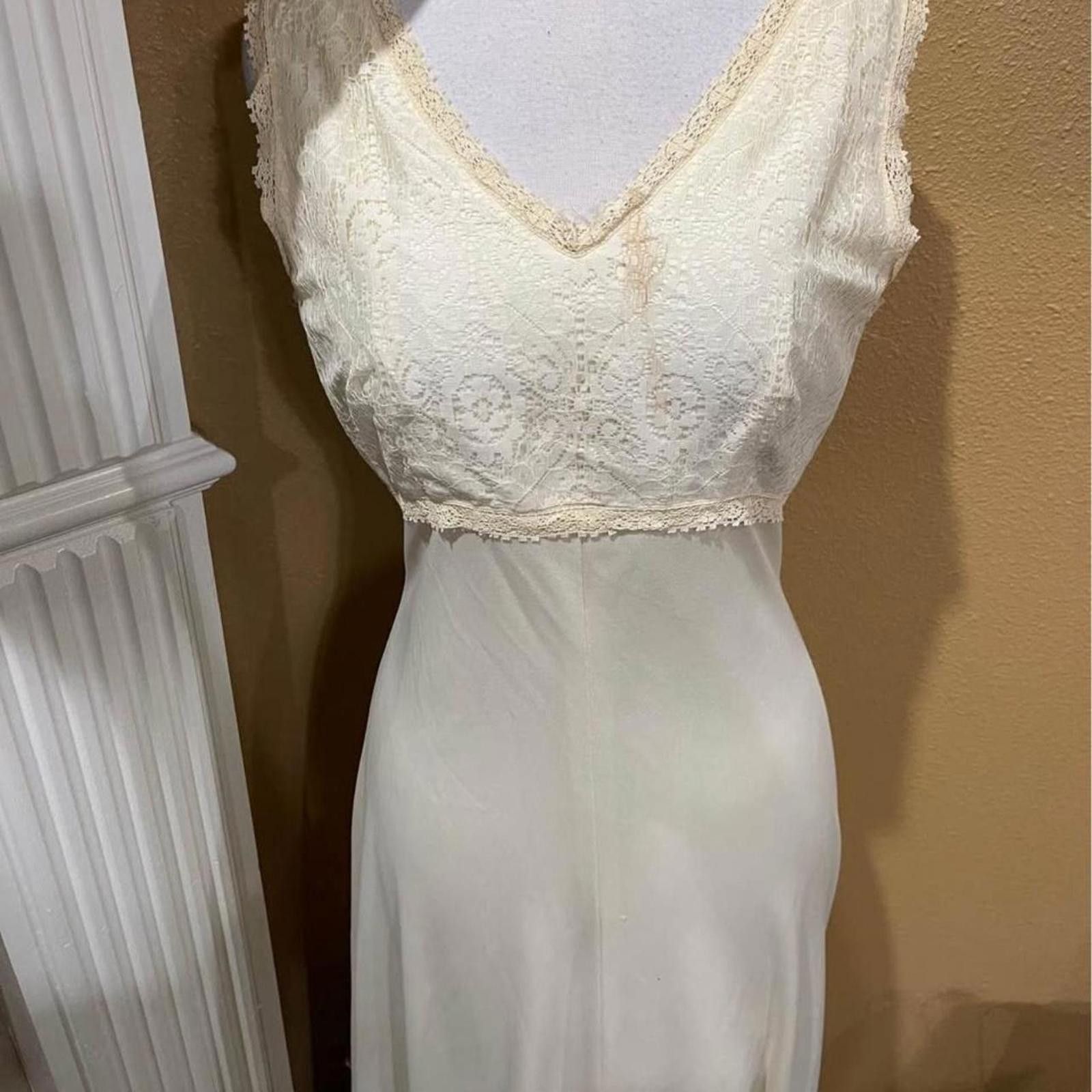 Other Cream lace slip dress #slipdress Size S / US 4 / IT 40 - 1 Thumbnail
