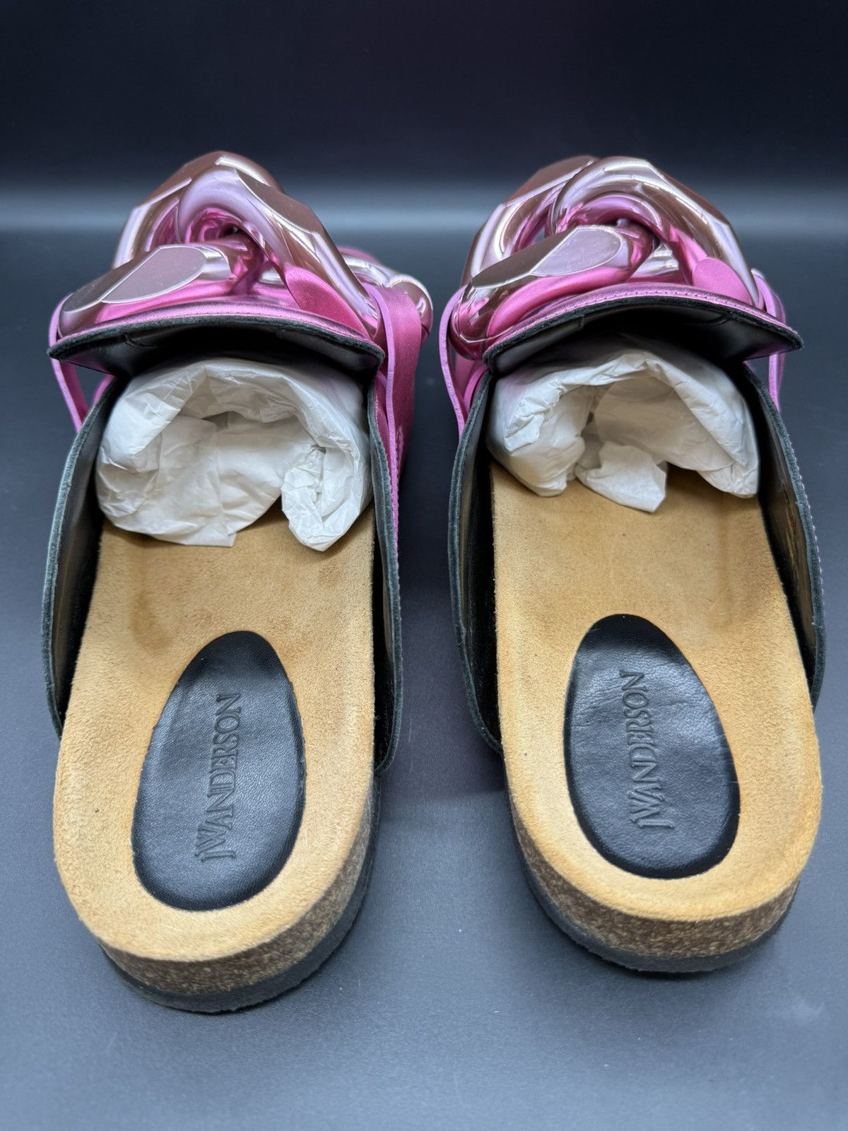 JW Anderson JW Anderson. Chain Loafer Mule. Metallic Pink. EU 46- US 12 Size US 12 / EU 45 - 17 Thumbnail