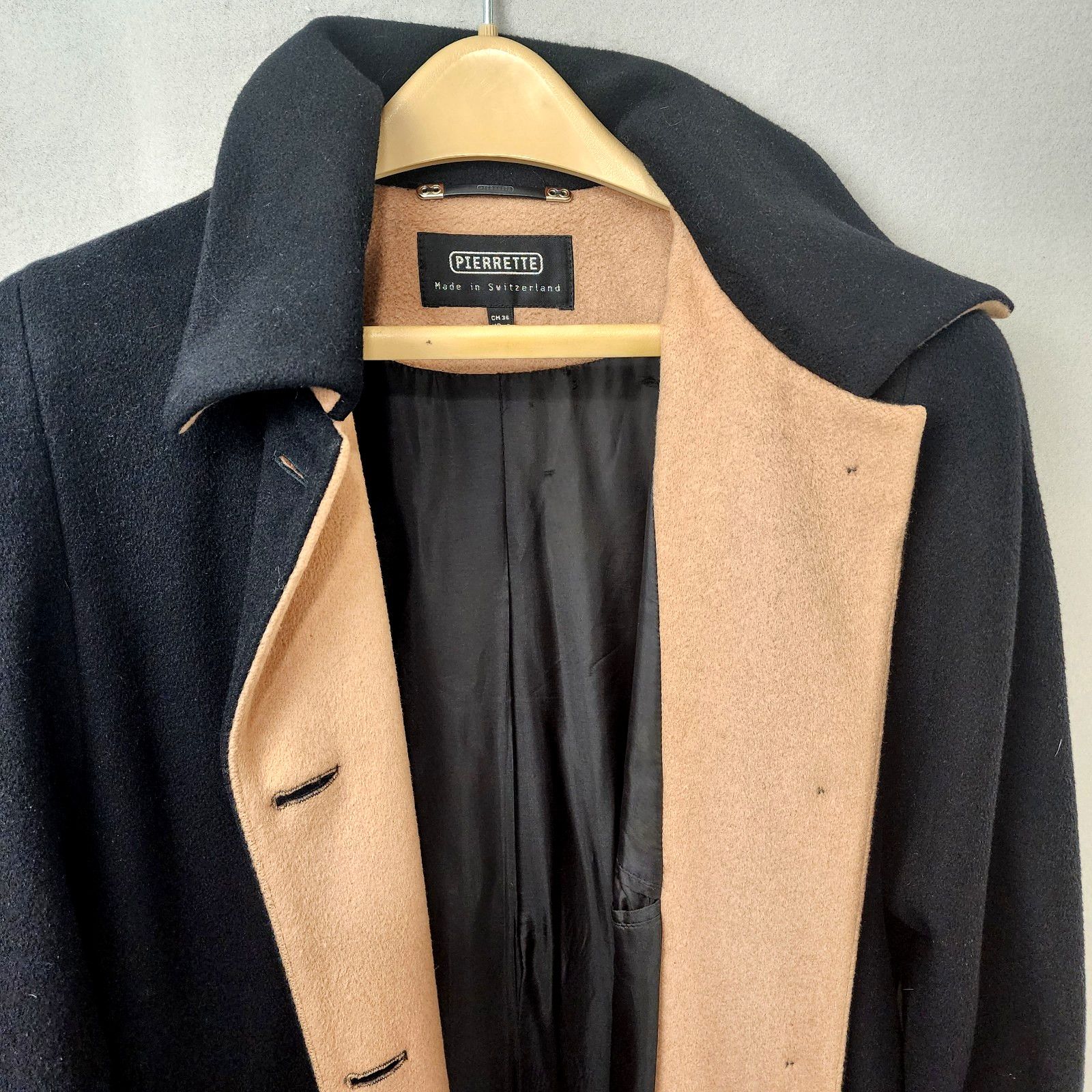 Other Pierrette Black Superangora Wool Cashmere Overcoat Size 6 Size M / US 6-8 / IT 42-44 - 7 Thumbnail