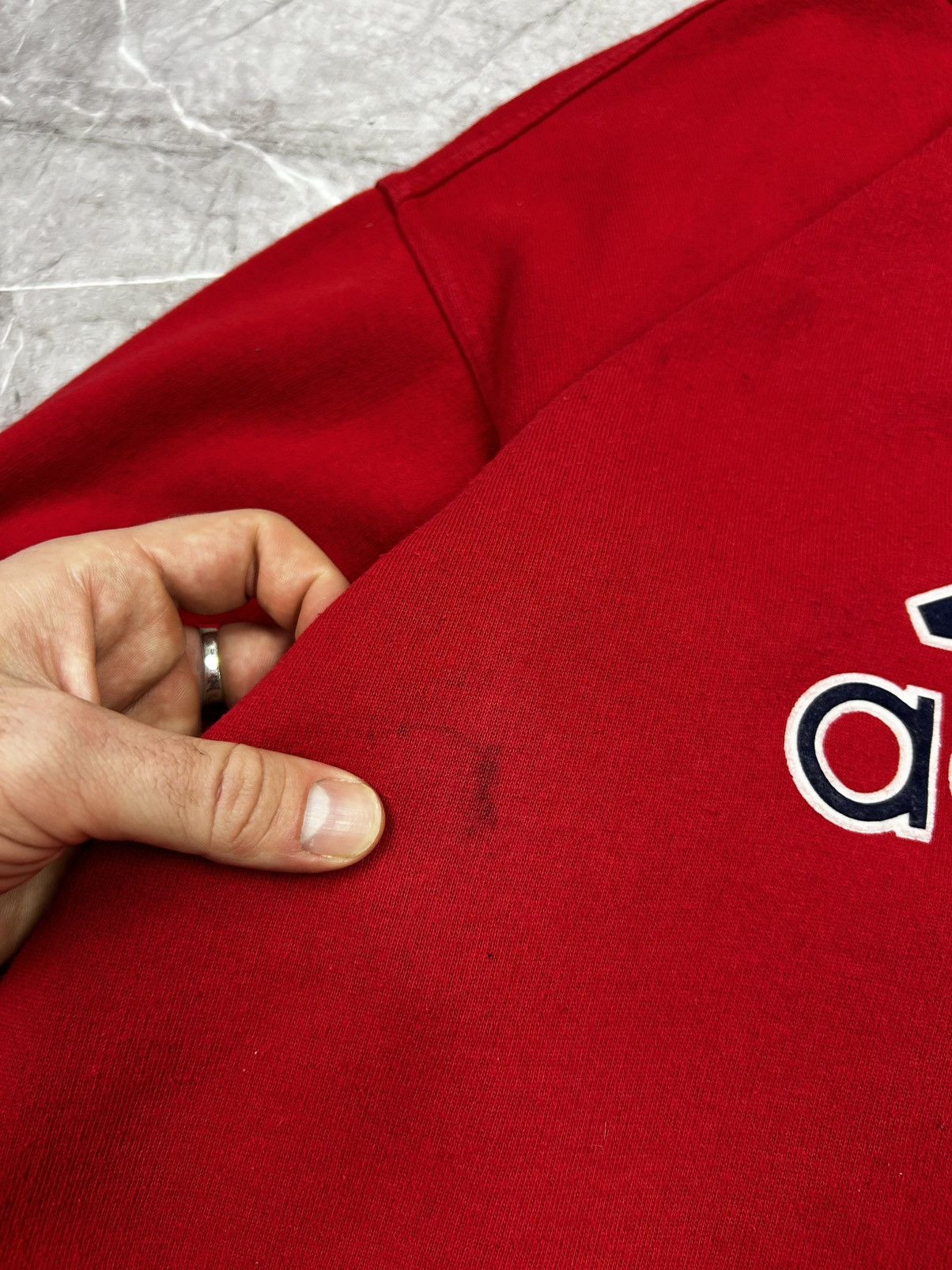 Adidas × Vintage Vintage Adidas 90s Center Logo Sweatshirt Size US S / EU 44-46 / 1 - 6 Thumbnail
