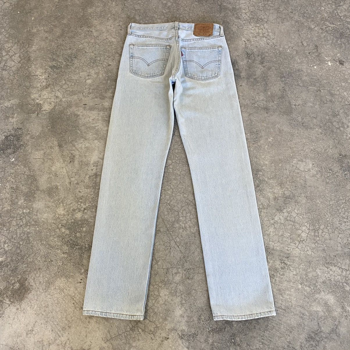 Levi's Vintage 90’s Levis 501 Light Blue Jeans Size US 31 - 14 Thumbnail