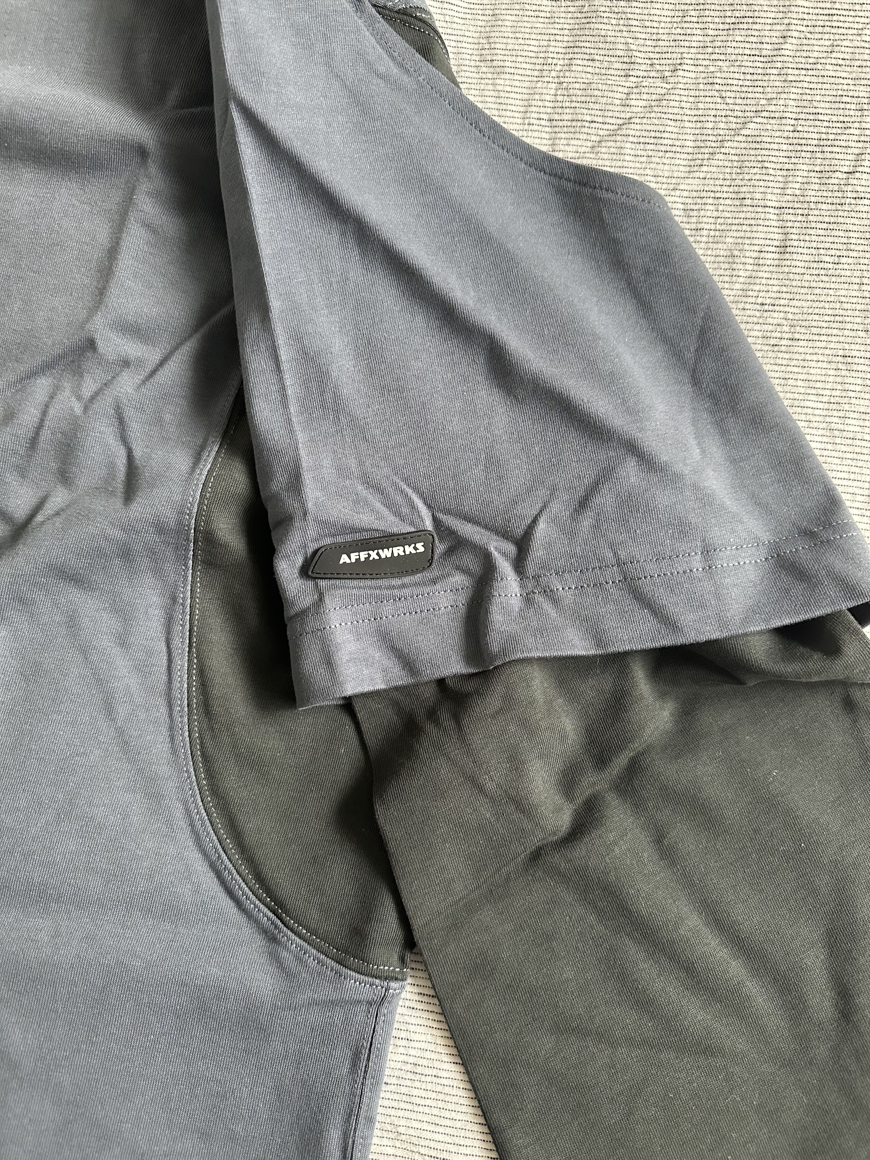 AFFXWRKS AFFXWRKS Blue & Gray Dual Sleeve Long Sleeve T-Shirt Size US XL / EU 56 / 4 - 3 Thumbnail