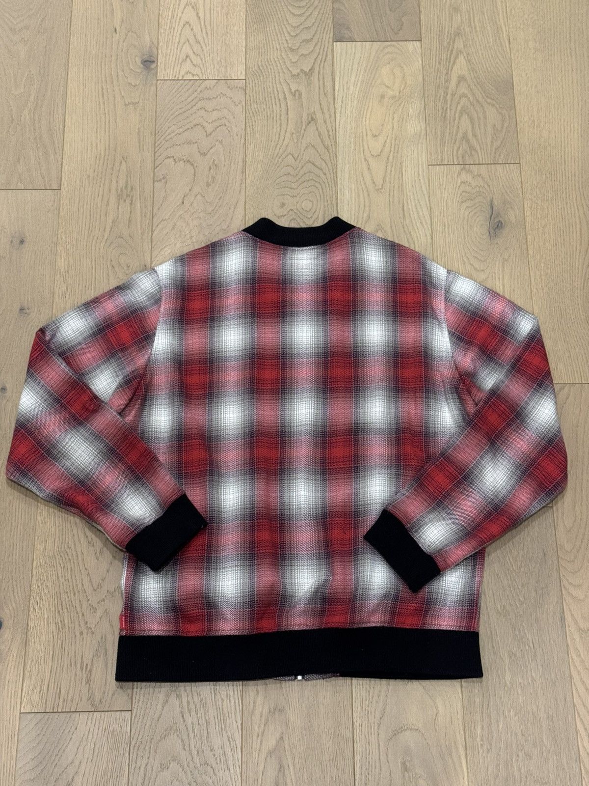 Supreme Supreme Plaid Bomber Red Size US XL / EU 56 / 4 - 5 Thumbnail