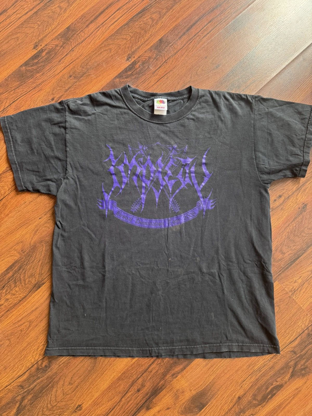 Band Tees Rare Vintage Impiety 00s Domination Black Metal Band T-Shirt Size US L / EU 52-54 / 3 - 2 Thumbnail