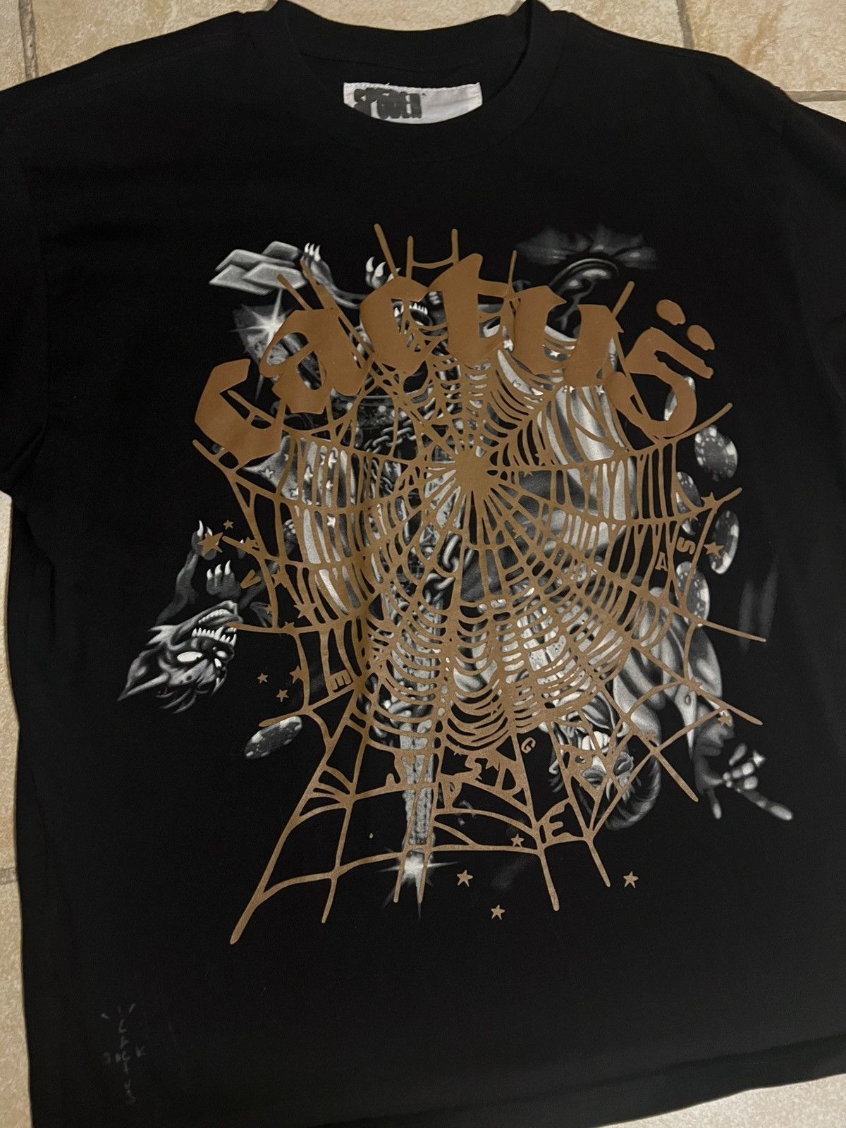 Sp5der × Travis Scott Sp5der x Cactus Jack Airbrush Tee Size US L / EU 52-54 / 3 - 2 Thumbnail