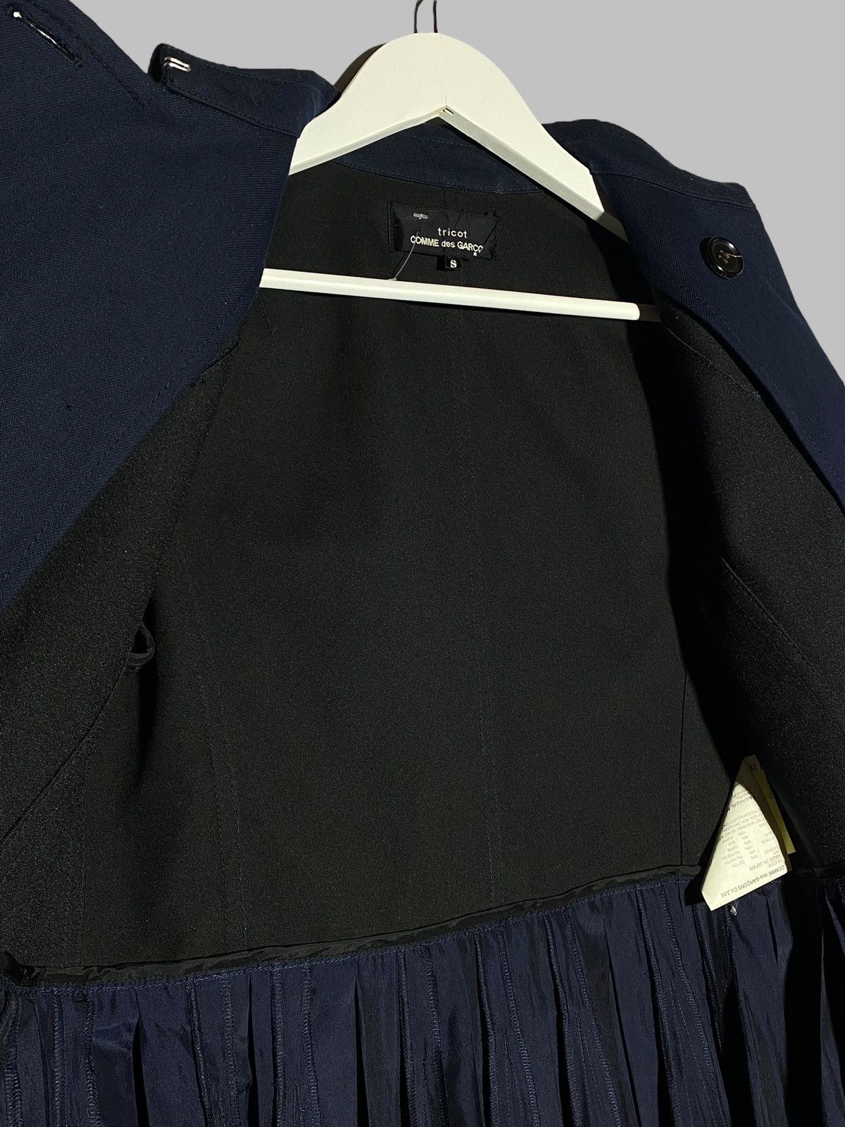 Comme des Garcons 🔥 COMME DES GARÇONS TRICOT HYBRID TRENCH DRESS JAPAN VIBES Size S / US 4 / IT 40 - 21 Thumbnail