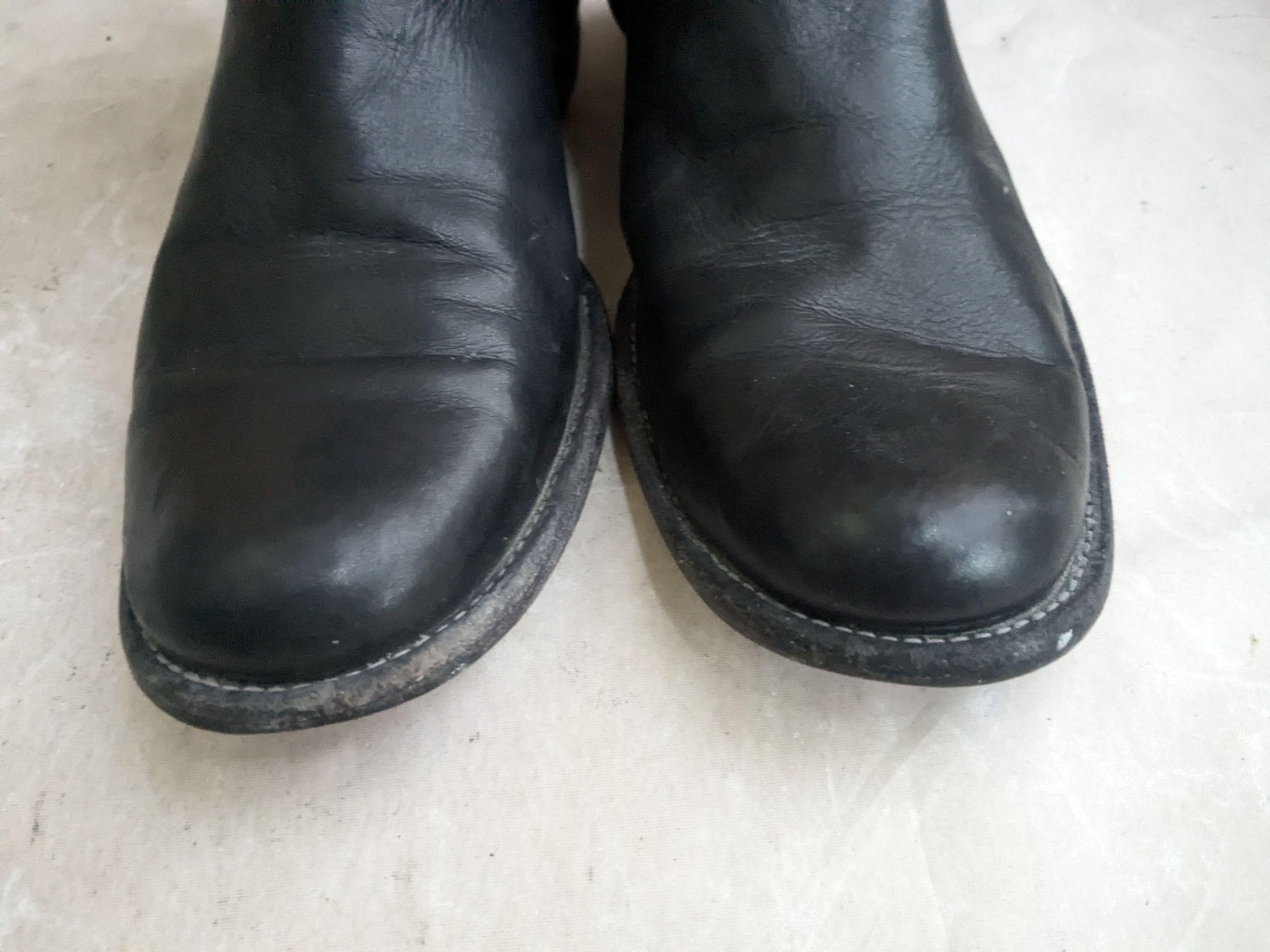 Frye Frye Harness Boots Black 9.5 D Leather Buckle Strap Size US 9.5 / EU 42-43 - 4 Thumbnail
