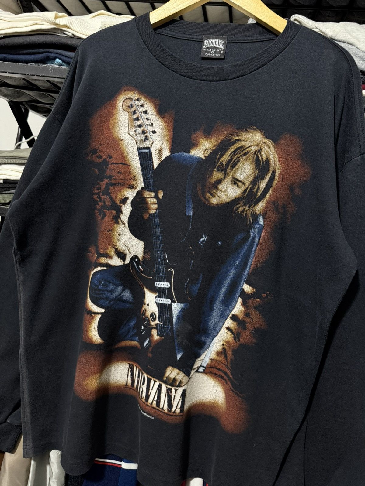 Band Tees Vintage nirvana kurt cobain 1999 long sleeve tshirt Size US XL / EU 56 / 4 - 2 Thumbnail