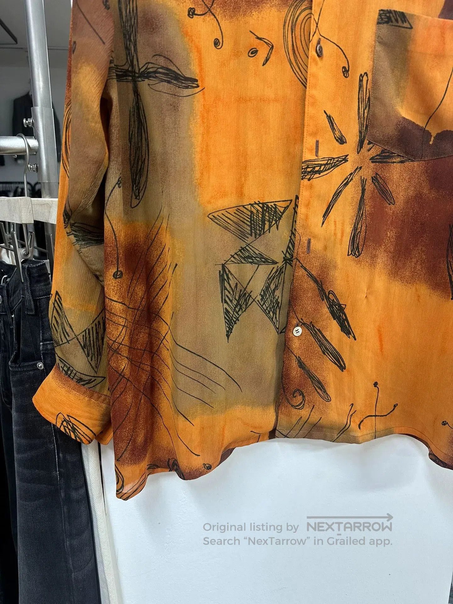 Tricot Comme des Garcons Comme des Garcons 90s Graffiti Shirt. Size M / US 6-8 / IT 42-44 - 3 Thumbnail