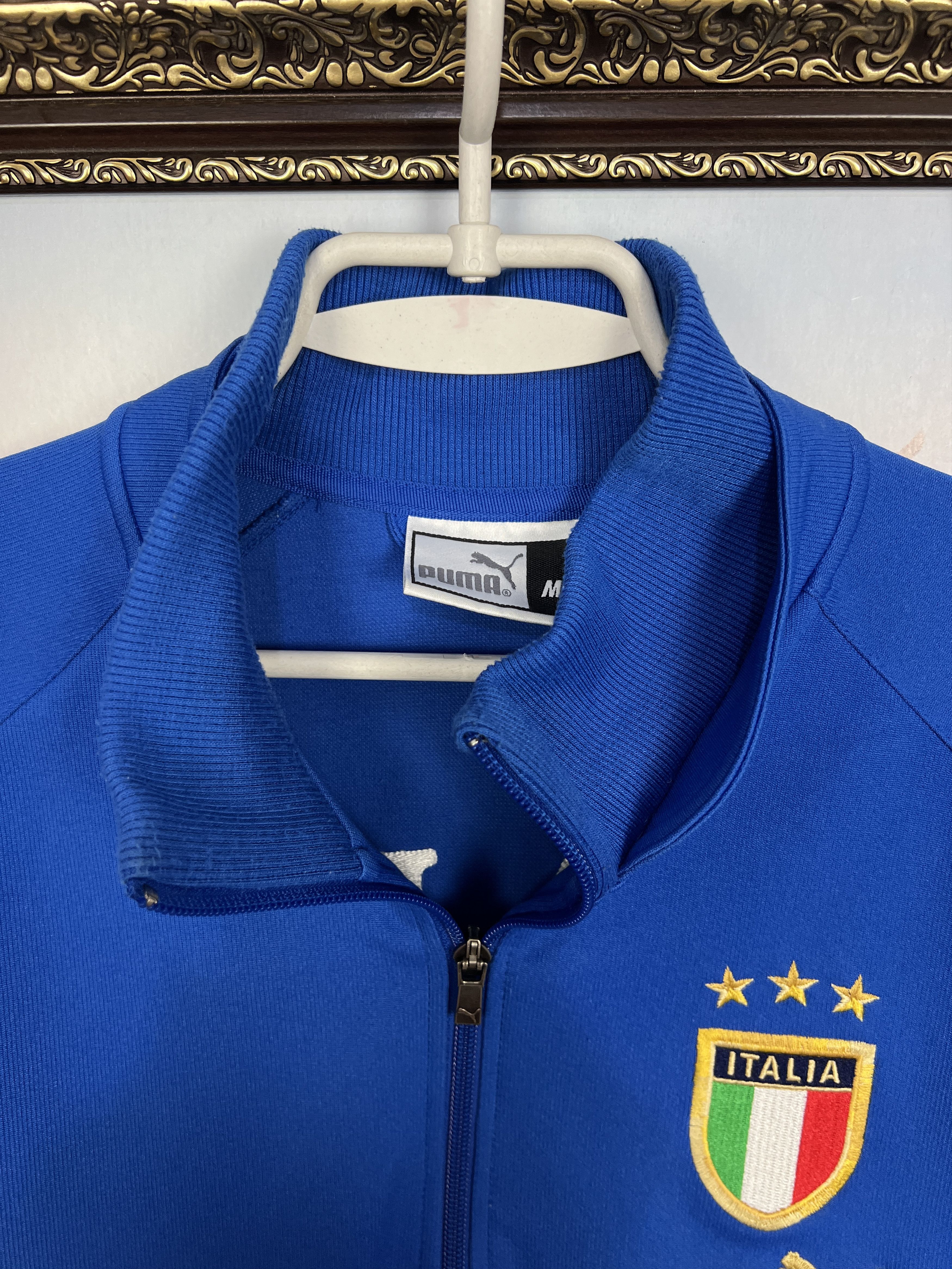 Puma Vintage 2000's Puma Italy Football Jacket Soccer Track Top Size US M / EU 48-50 / 2 - 4 Thumbnail