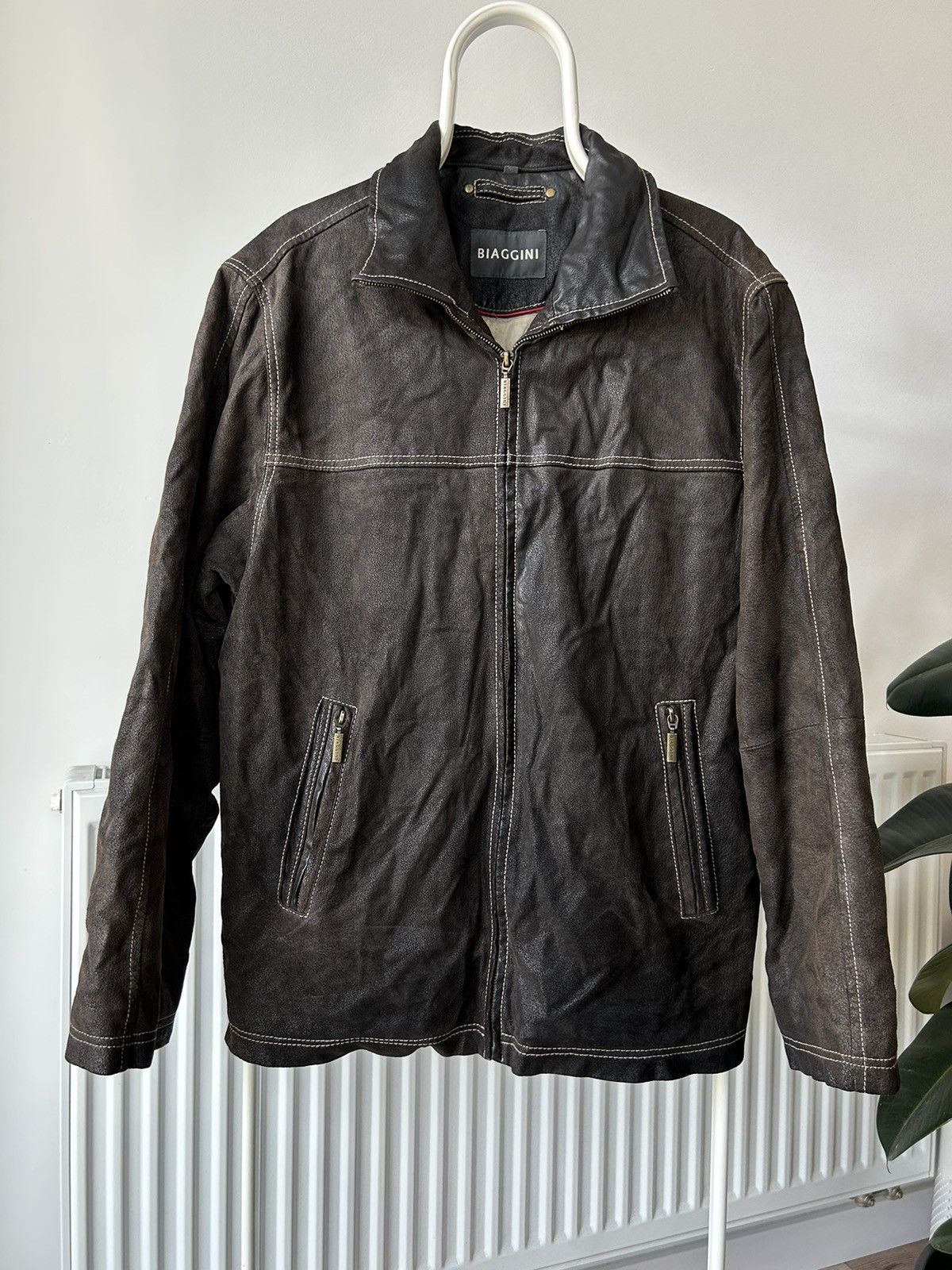 Genuine Leather × Vintage Vintage Schott Style Leather Jacket Size US L / EU 52-54 / 3 - 1 Thumbnail