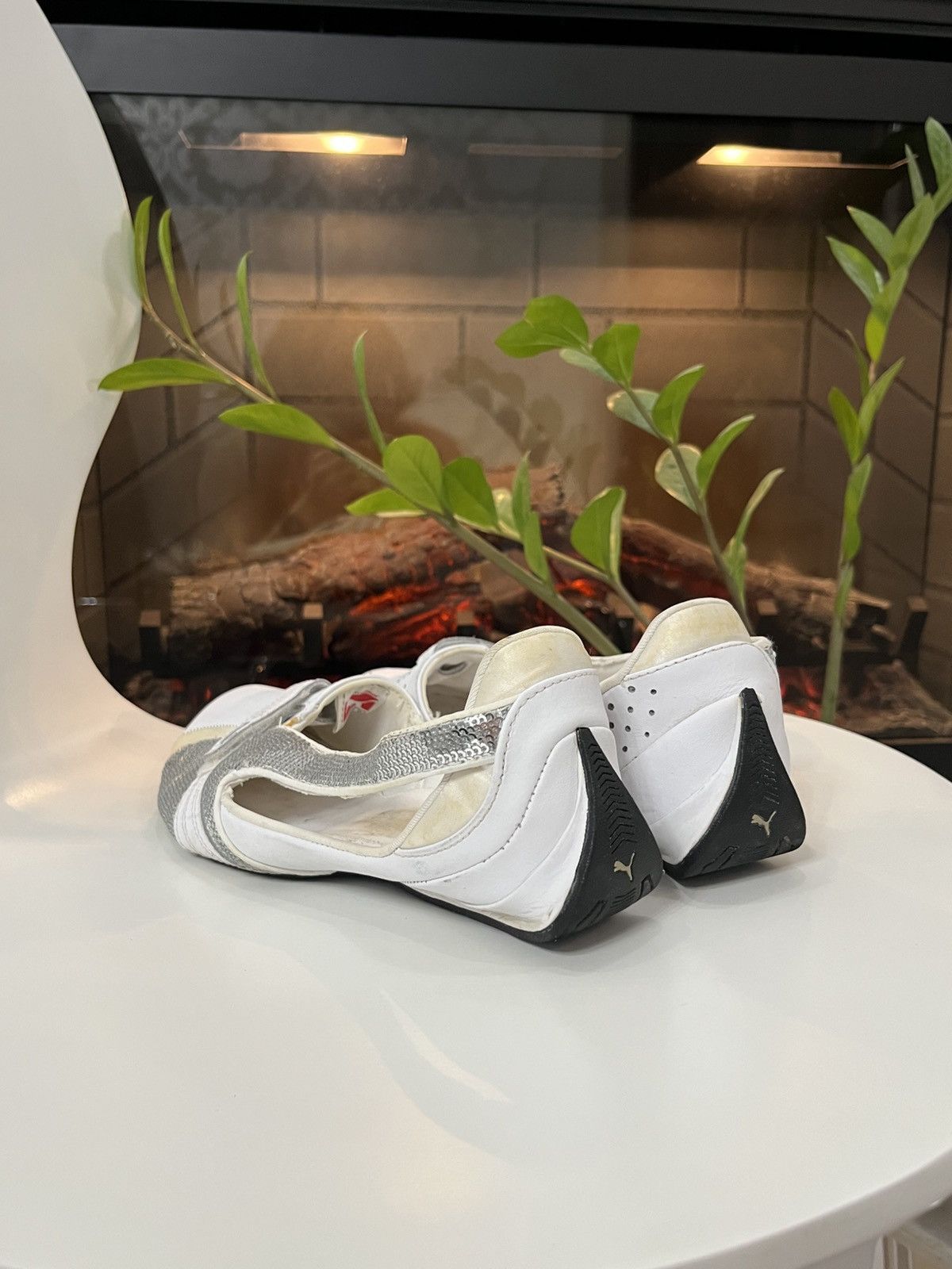 Puma 🔥RARE Puma Speed Cat Silver 00’s Ballets Flats Vintage Shoe Size US 9 / IT 39 - 5 Thumbnail