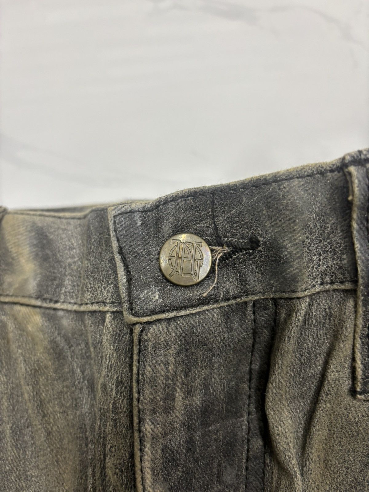Gaultier Homme Objet × Jean Paul Gaultier × Vintage Iconic Jean Paul Gaultier Wax Tactical Multi Pocket Jeans Size US 32 / EU 48 - 11 Thumbnail