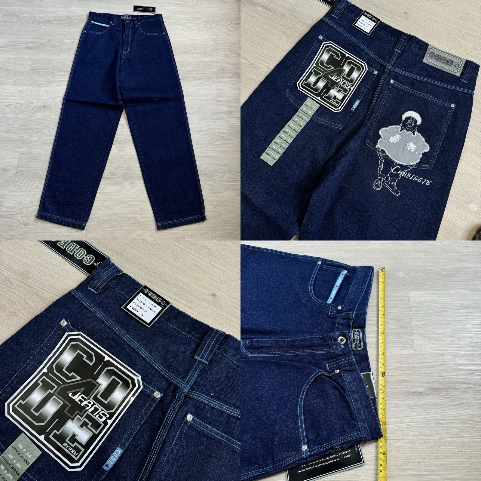 Vintage VINTAGE Chubiggie Denim Set Trucker Jacket XL + Jeans 36 Fubu Style Baggy NY Nike Shirt Mens Size US 36 / EU 52 - 8 Thumbnail