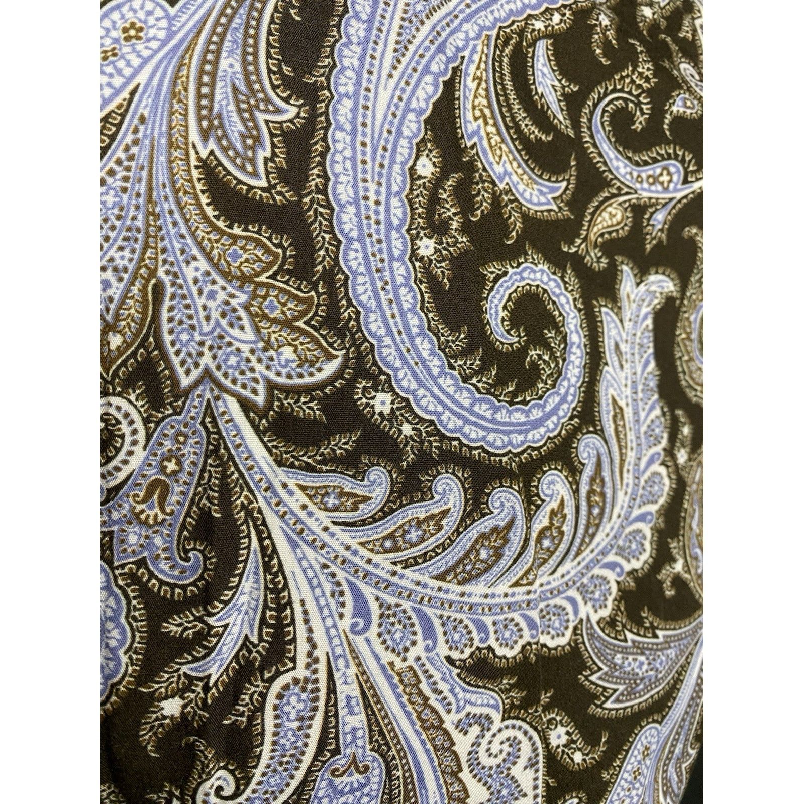 Brioni Brioni Men's Multicolor Blue Paisley Shortsleeve Shirt Size Size US XL / EU 56 / 4 - 9 Thumbnail