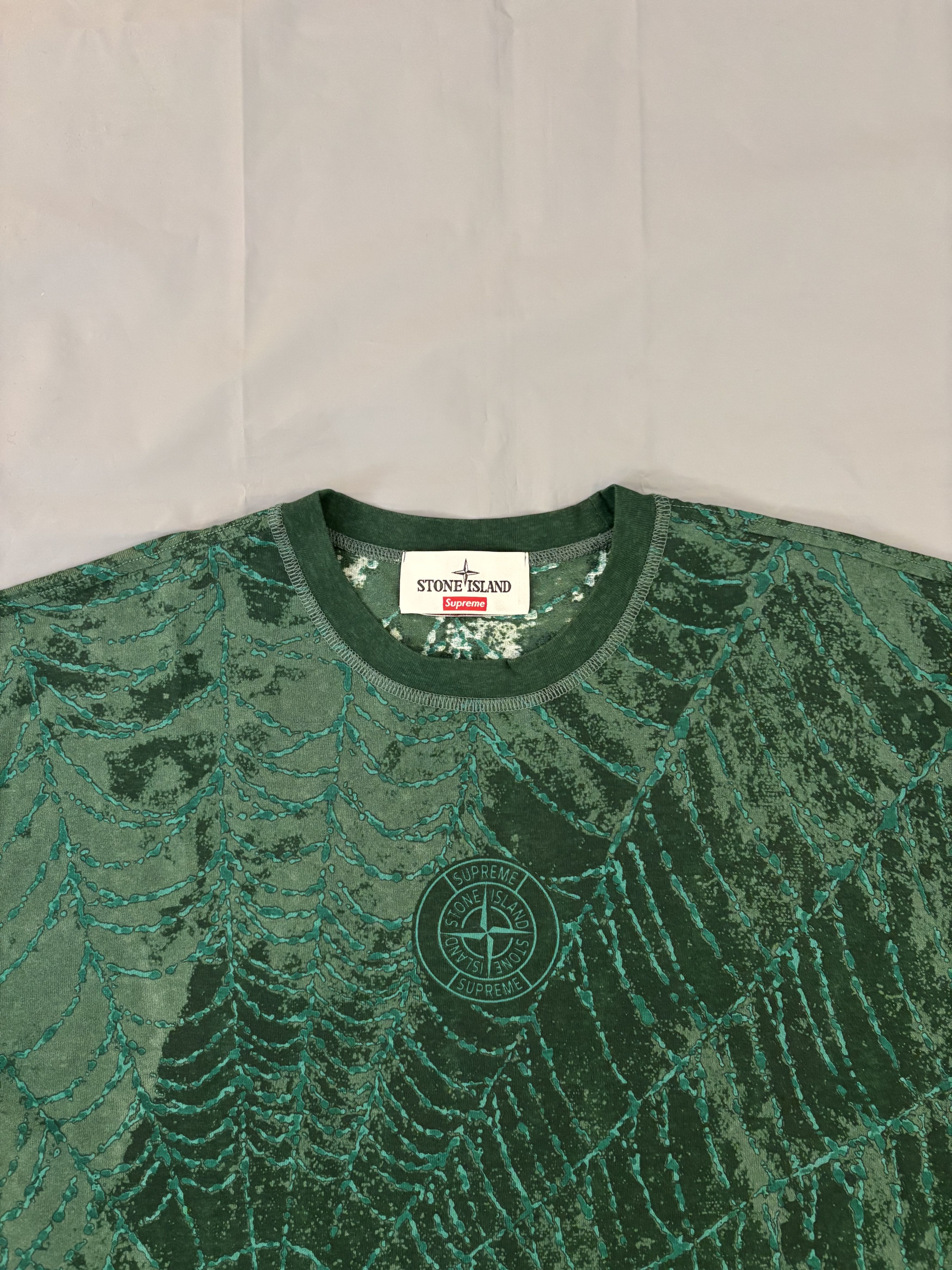 Stone Island T-shirt vert foncé Stone Island x Supreme en tbe Size US M / EU 48-50 / 2 - 9 Thumbnail