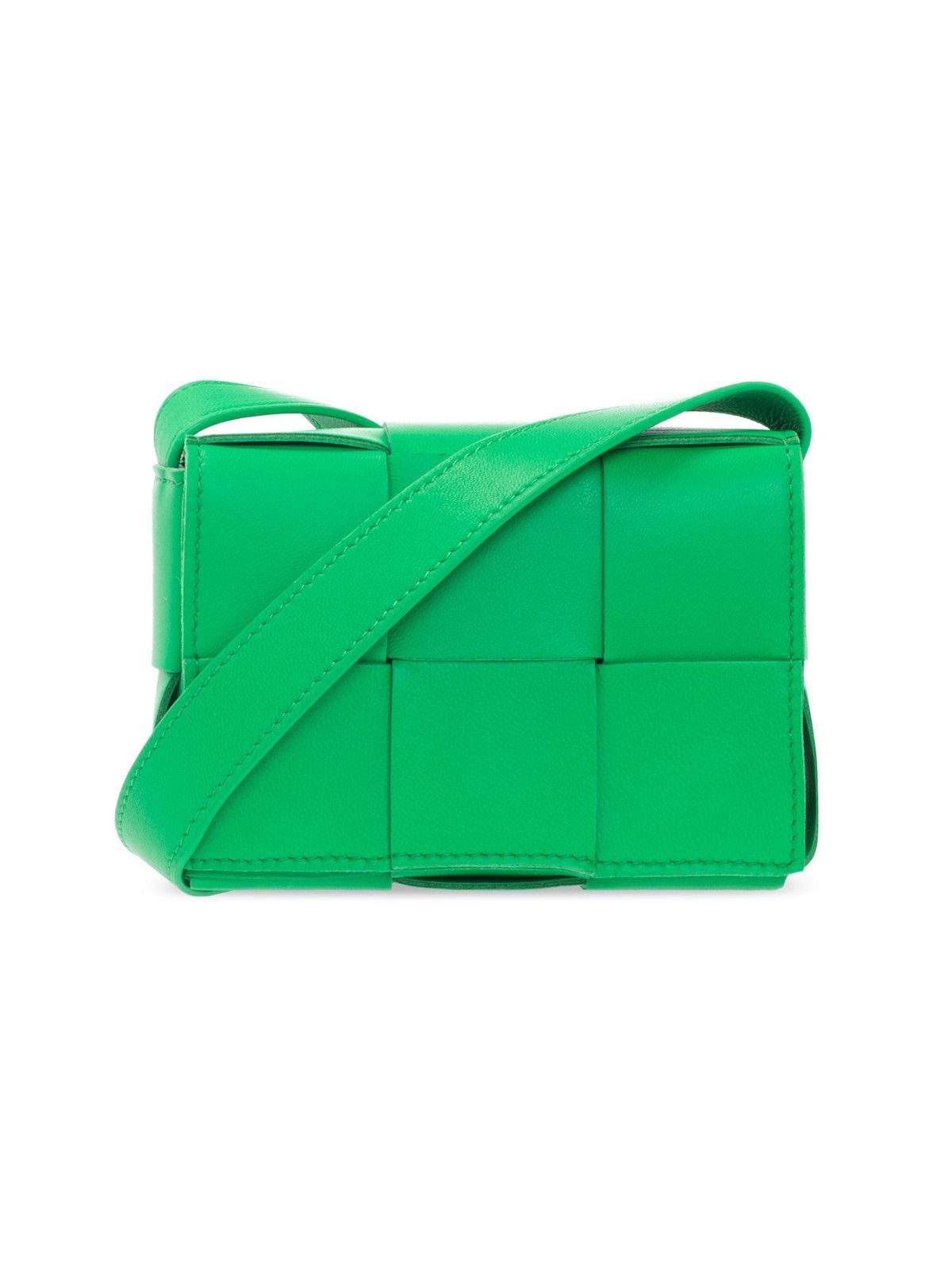 Bottega Veneta BOTTEGA VENETA Candy Cassette green intrecciato leather bag Size ONE SIZE - 1 Thumbnail