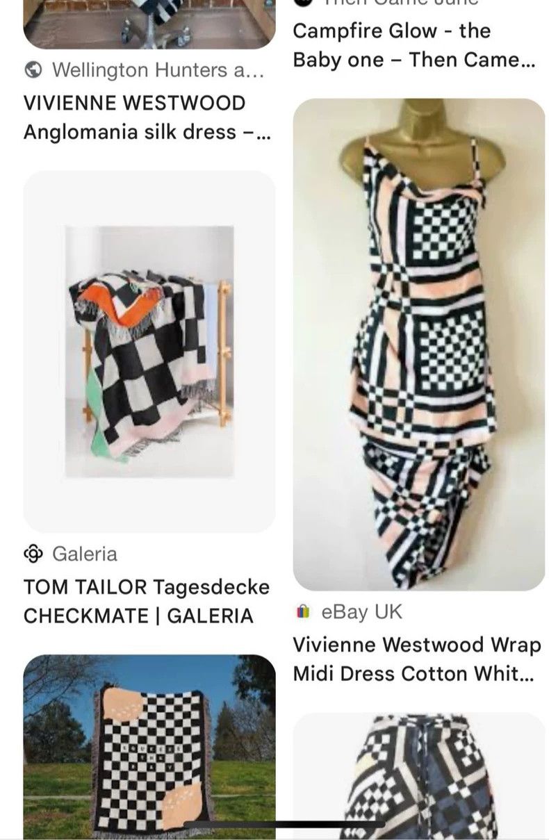 Vivienne Westwood Vivienne Westwood A black and white checkered dress Size L / US 10 / IT 46 - 2 Thumbnail