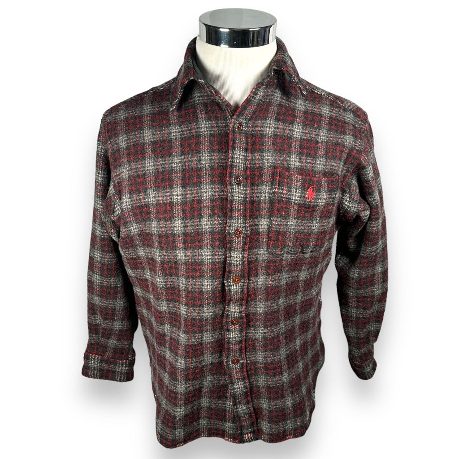 Polo Ralph Lauren Polo Ralph Lauren Lowell Tweed Shirt Vintage Flannel XS Size US XS / EU 42 / 0 - 1 Thumbnail