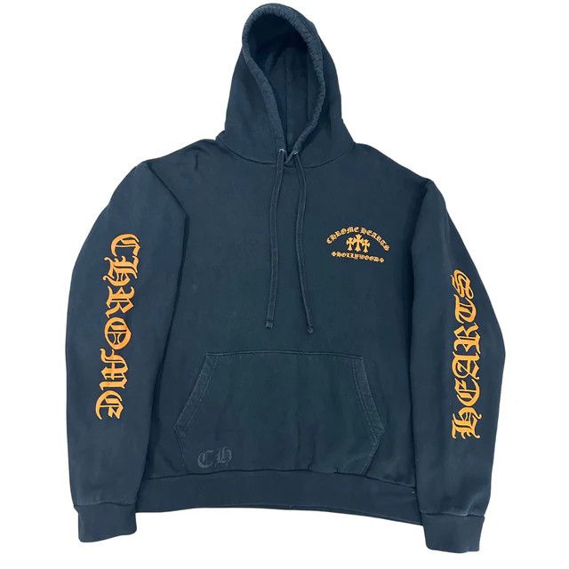 Chrome Hearts Chrome Hearts Triple Cross Hoodie Black/Orange Size US L / EU 52-54 / 3 - 1 Thumbnail