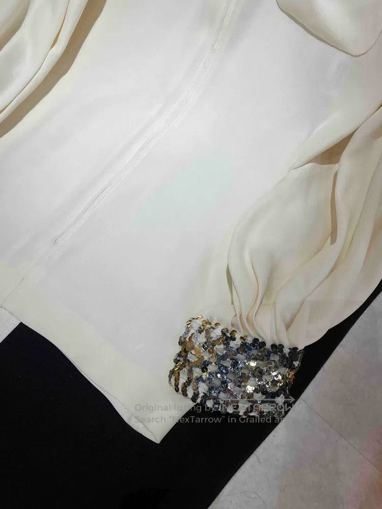 Chanel Chanel 16a Roman white gold sequin long coat Size XXS / US 00 / IT 34 - 5 Thumbnail
