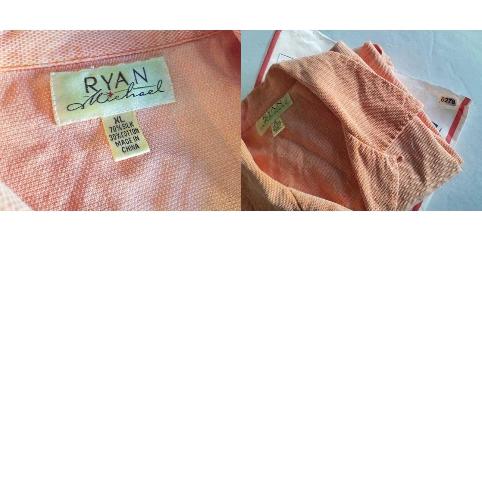 Vintage Vintage Ryan Michael Silk Blend Peach Men's XL Button-Up Shirt User: Vintage Ryan Michael Silk Blend Peach Men's XL Button-Up Shirt Size US XL / EU 56 / 4 - 8 Thumbnail
