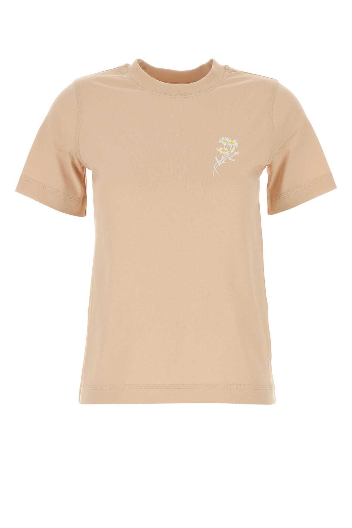 Burberry Peach Cotton T-Shirt Size XS / US 0-2 / IT 36-38 - 1 Thumbnail